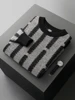 Jacquard Thicken 100% Pure Wool Sweater Men's Crew-Neck Knitted Pullover Fashion Color Match Large Size Clothing Autumn Jacket 4