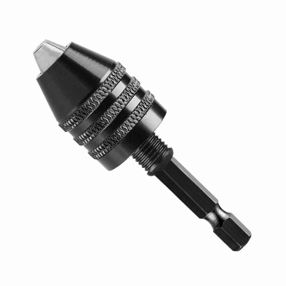 

1pc 1/4inch Hexagonal Shank Drill Chuck 0.6-8mm Electric Drill Bits Collet Fixture Tools Quick Change Converter