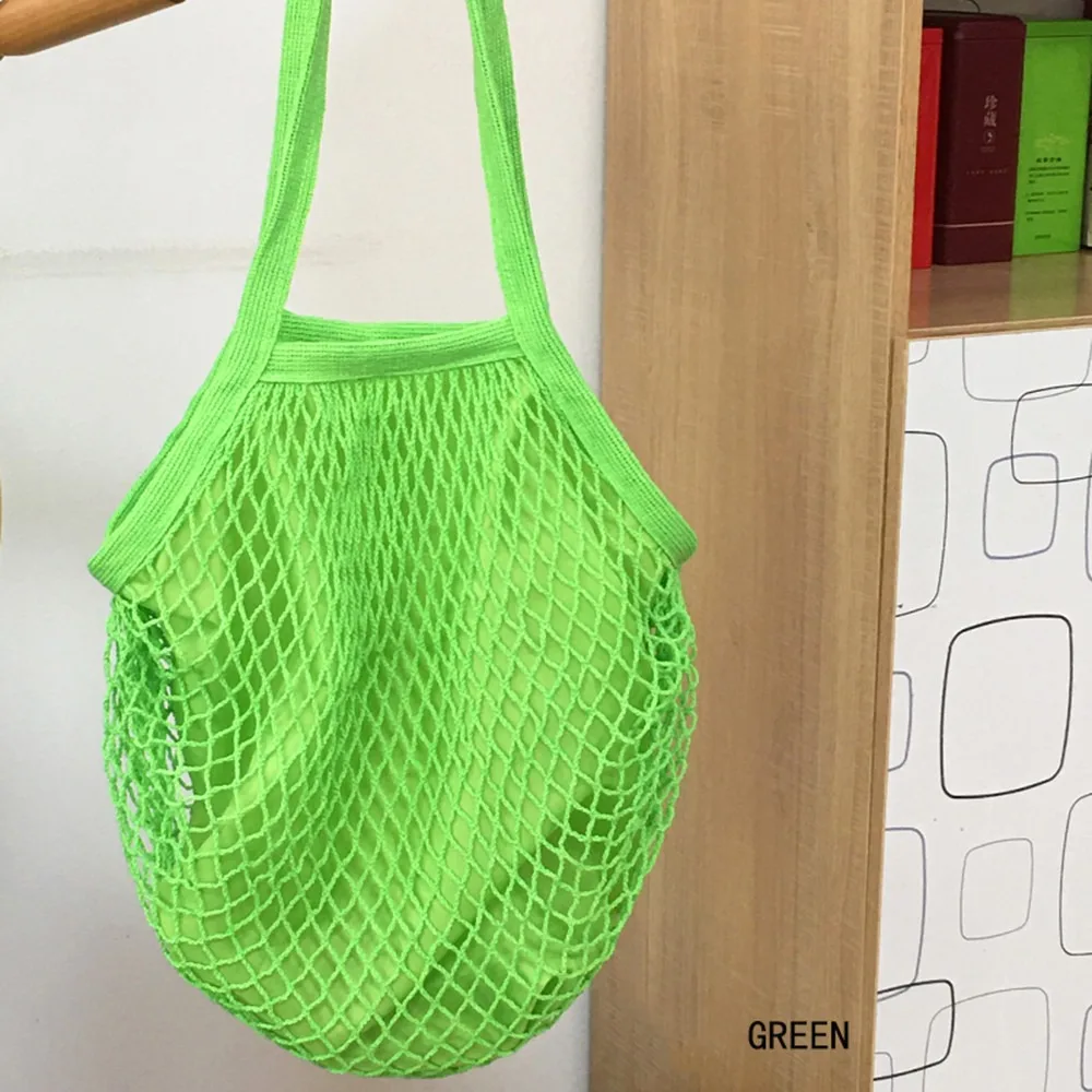 Eco-Friendly Reusable Cotton Tote Bag with Breathable Mesh Design