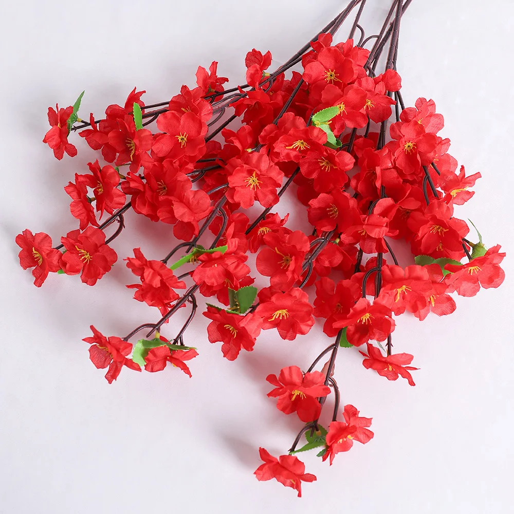 Peach Blossom Artificial Flower Bouquet Image 12