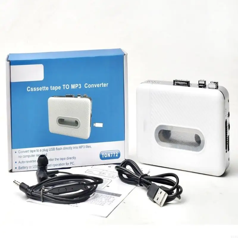 918A USB Cassette Player to MP3 Converter Rediscover Vintage Melodies for Music Enthusiasts