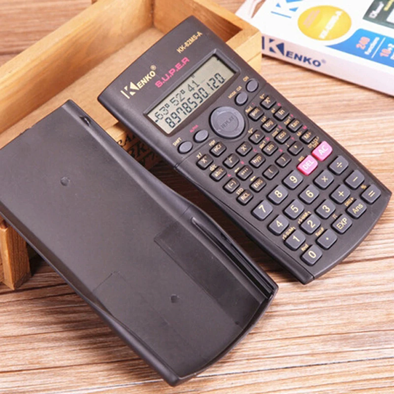 Calculator Handheld Multifunction 2line Display Digital Lcd