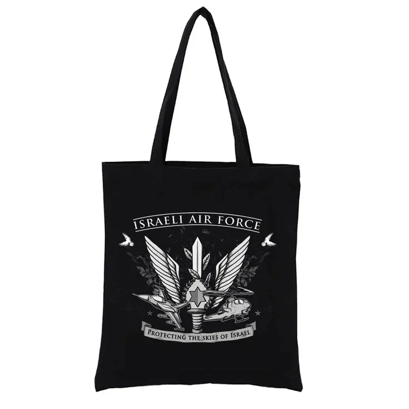 

Air Force Canvas Shopping Bag Women's Bags Designed 2023 Totebag Fashion Shopper Female Handbags Funny Tote Casual Shopping