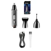 Kemei Multifunction Ear and Nose Hair Trimmer Eyebrow Facial Sideburns Hair Trimmer Men Body Grooming TYPE-C USB Rechargeable 6
