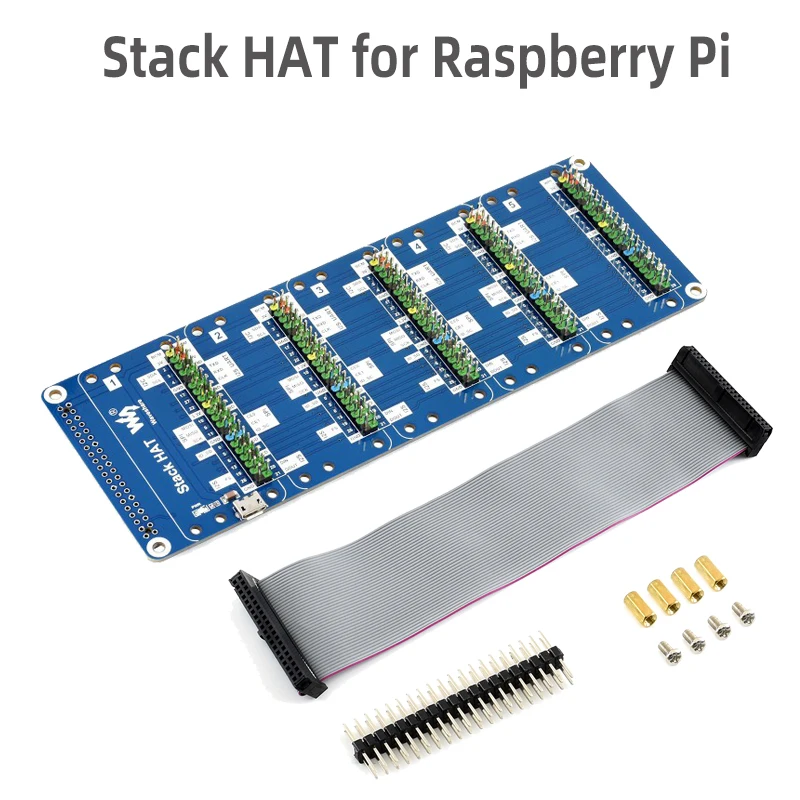 Raspberry-Pi-Stack-HAT-5x-20-20-GPIO-Pin-Header-Expansion-with-GPIO ...