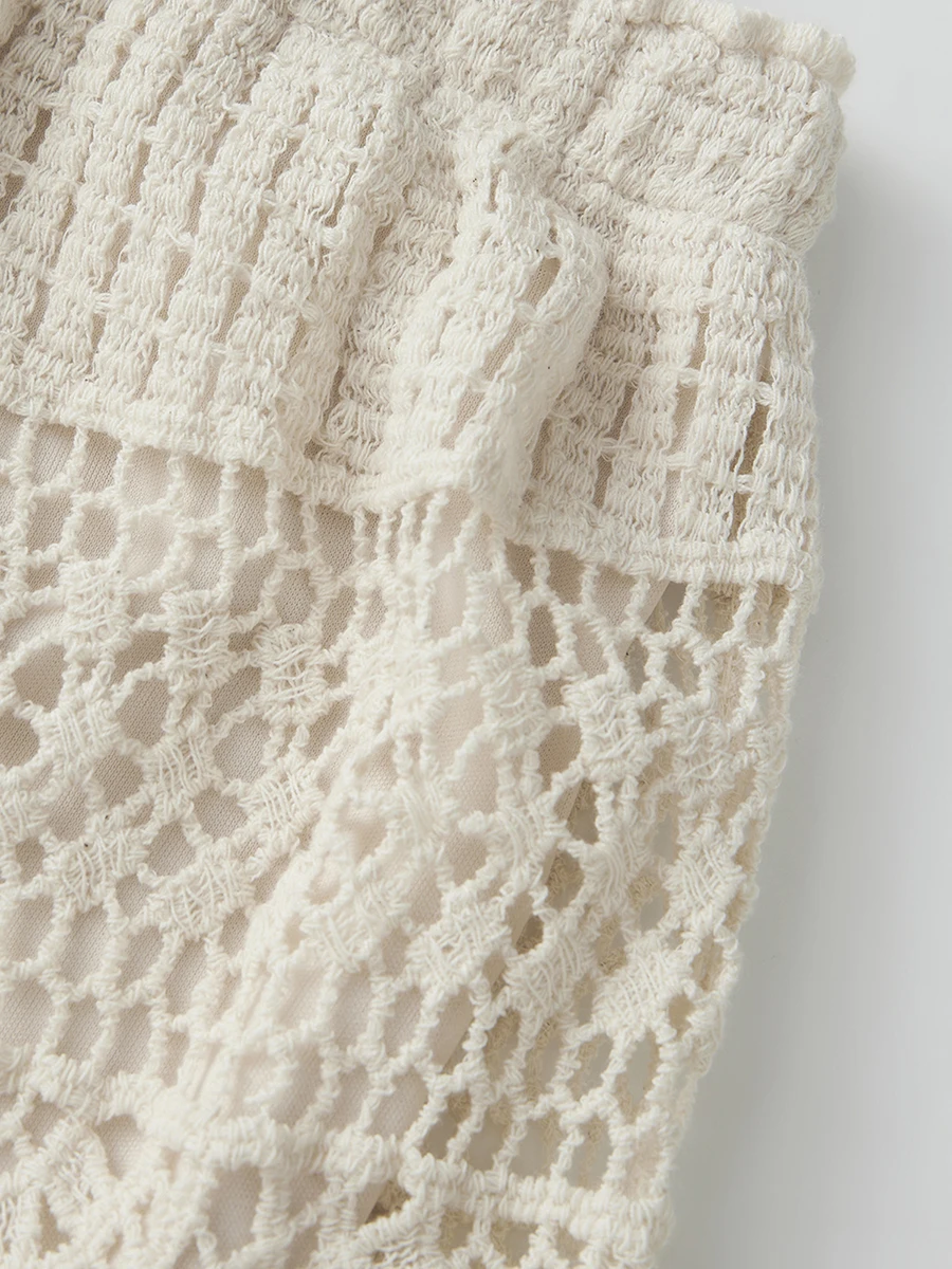 Women s Lightweight Maxi Skirt with Bohemian Crochet Detailing Perfect for Vacation Poolside Lounging and Date Nights