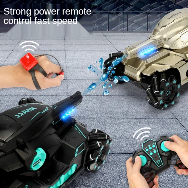 RC Car Large 4WD Tank Water Bomb Shooting Competitive Rc Toy Big Tank Remote Control Car Multifunctional Off-road Kids Toy Gift 2
