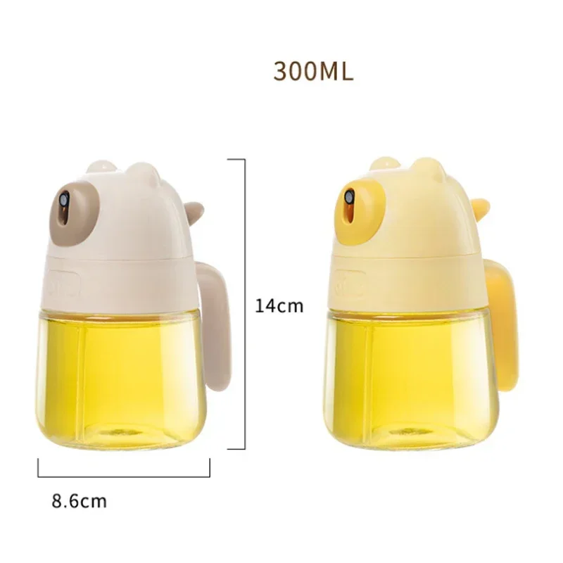 1pc Glass Oil-sprayed Bottles Are Atomized Leak-proof and Oil-free for Air Fryer Kitchens Gourmet Cooking Tools
