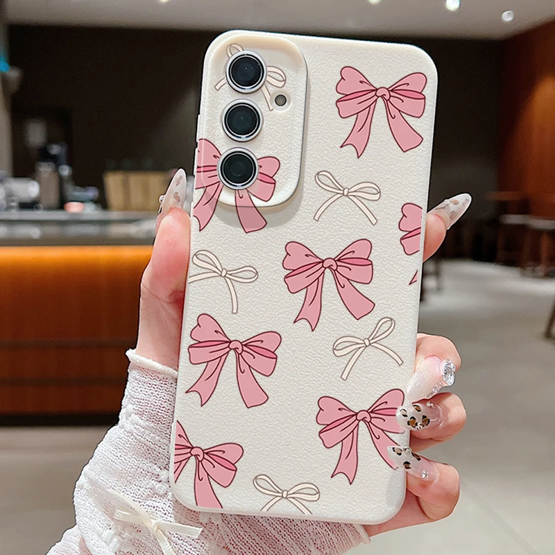 Charming Pink Bowknot Soft Phone Case