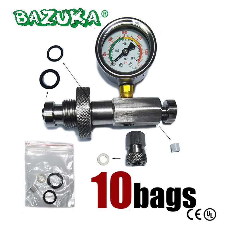 BigGasTankToSmallCylinderFillStationRefillConnectorDinBackup