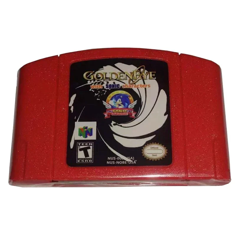 

GolenEye with Sonic Charcters N64 Game Card Series American Edition and Japanese Animation Superior Quality Toys Gifts.