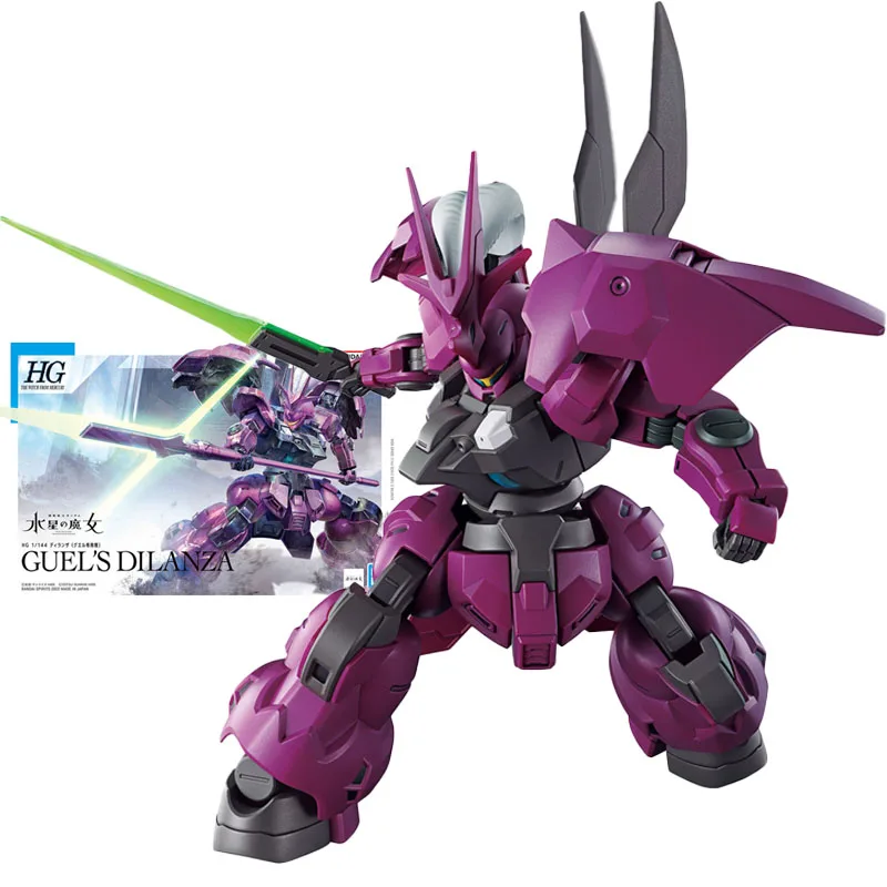 

BANDAI HG 1/144 Anime The Witch From Mercury MD-0032G GUEL'S DILANZA Action Toy Figures Assembly Model Christmas Gifts