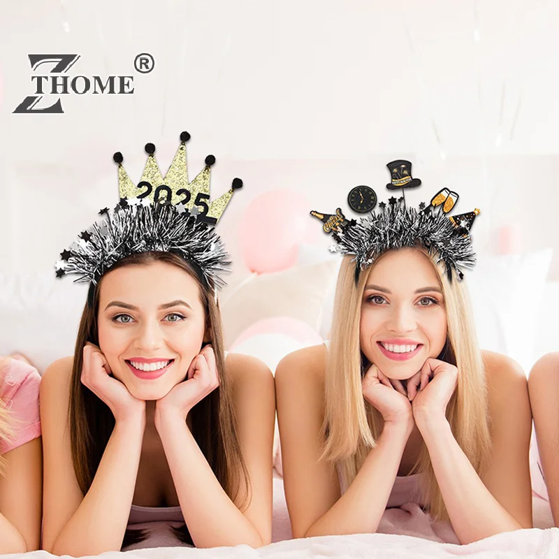 High Quality New Year's Headband Gold And Silver Color Christmas Party Accessories