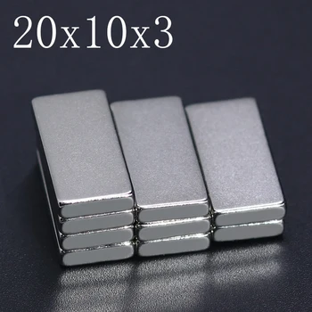 초강력 영구 자석 이마네스, NdFeB 블록, 20x10x3 N35 네오디뮴 자석, 20mm x 10mm x 3mm, 5 개, 10 개, 20 개, 50 개