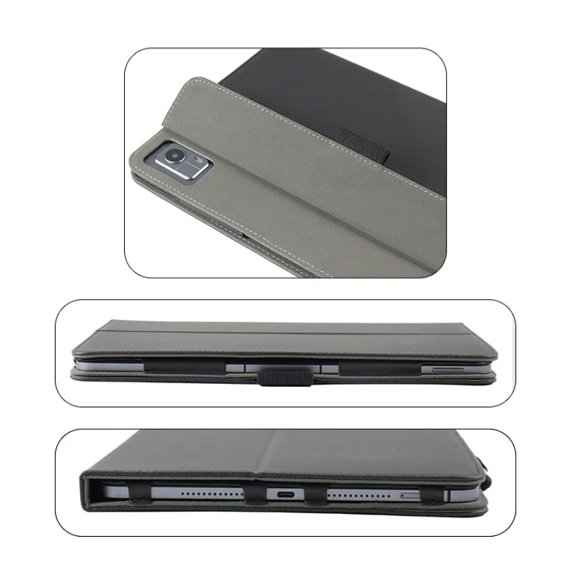 Custodia In Pelle PU Per Blackview Mega 12 – Cover Con Supporto E Funzione Wake/sleep, 12.2 Pollici, Nera