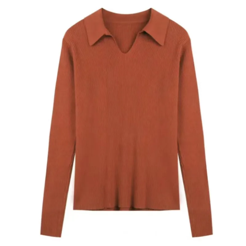 Autumn Maternity Sweater Solid Color Long Sleeve Turn-down Collar Pregnancy Knitted Shirts Pregnant Woman Knit Pullovers