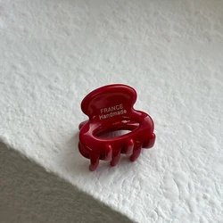Exquisite Gold Label Mini Hair Claws - Stylish Elliptical Design (Style 1)