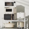WMMO Adjustable Cabinet Layered Storage Rack, Thickened Steel, Kitchen Cabinet Countertop Multifunctional Storage Rack 5