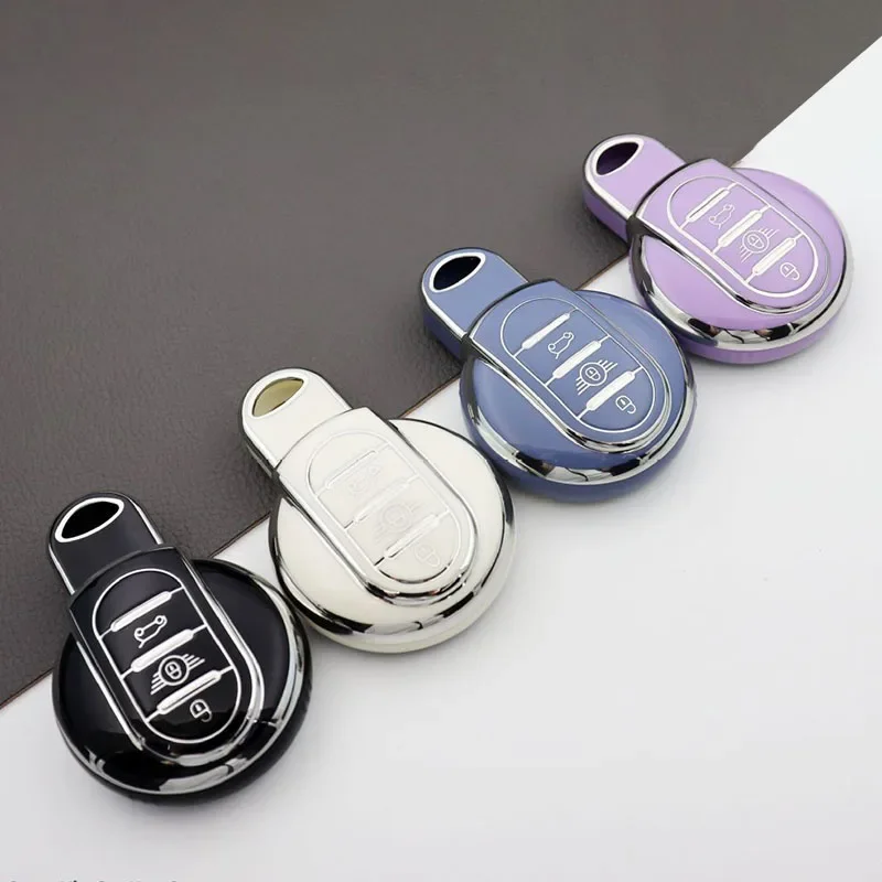 TPU 자동차 키 케이스 커버 원격 포브 거치대 쉘, BMW 미니 쿠퍼 S 원 JCW F54 F55 F56 F57 F60 클럽맨 컨트리맨용