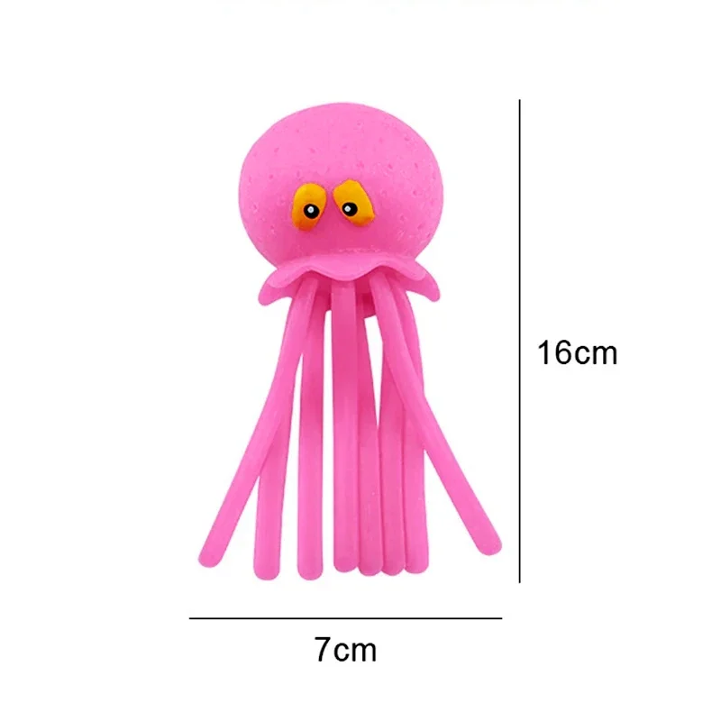 Baby Bath Toys Sponge Water Absorbing Octopus Squeezing Stress Relief Toys Summer Swimming Play Water Toy for Children