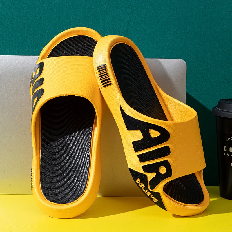 Zapatillas de verano para hombre, informales, con suela de EVA, suaves, para exteriores, playa, antideslizantes, ligeras, impermeables, con plataforma, sandalias de interior para hombre