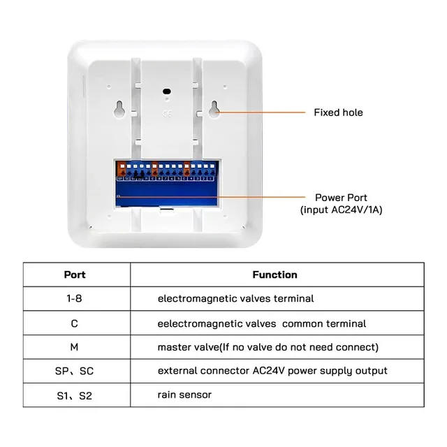 Tuya WiFi Sprinkler Controller Smart 8 Zone Irrigation Timer Automatic Watering Device Compatible with Alexa Google Smart Home 5