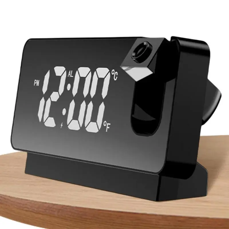 Projection Alarm Clock Alarm Clocks With 180 Projector For Bedrooms