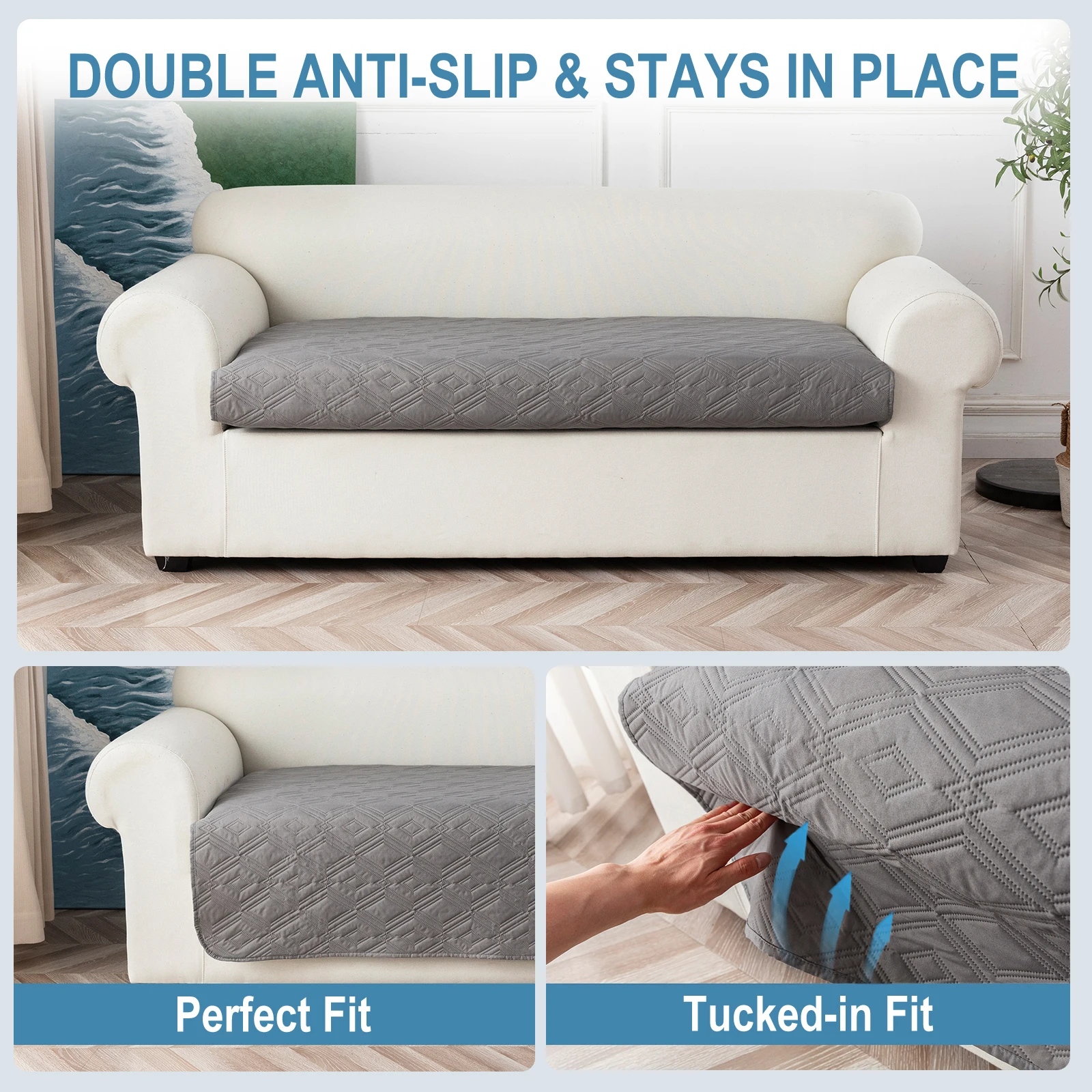 Backless Sofa Cushion Covers For Sofa Luxury 100% Waterproof, Oil Resistant, Dust-proof, And Slip Resistant Apply To Dining Room 4
