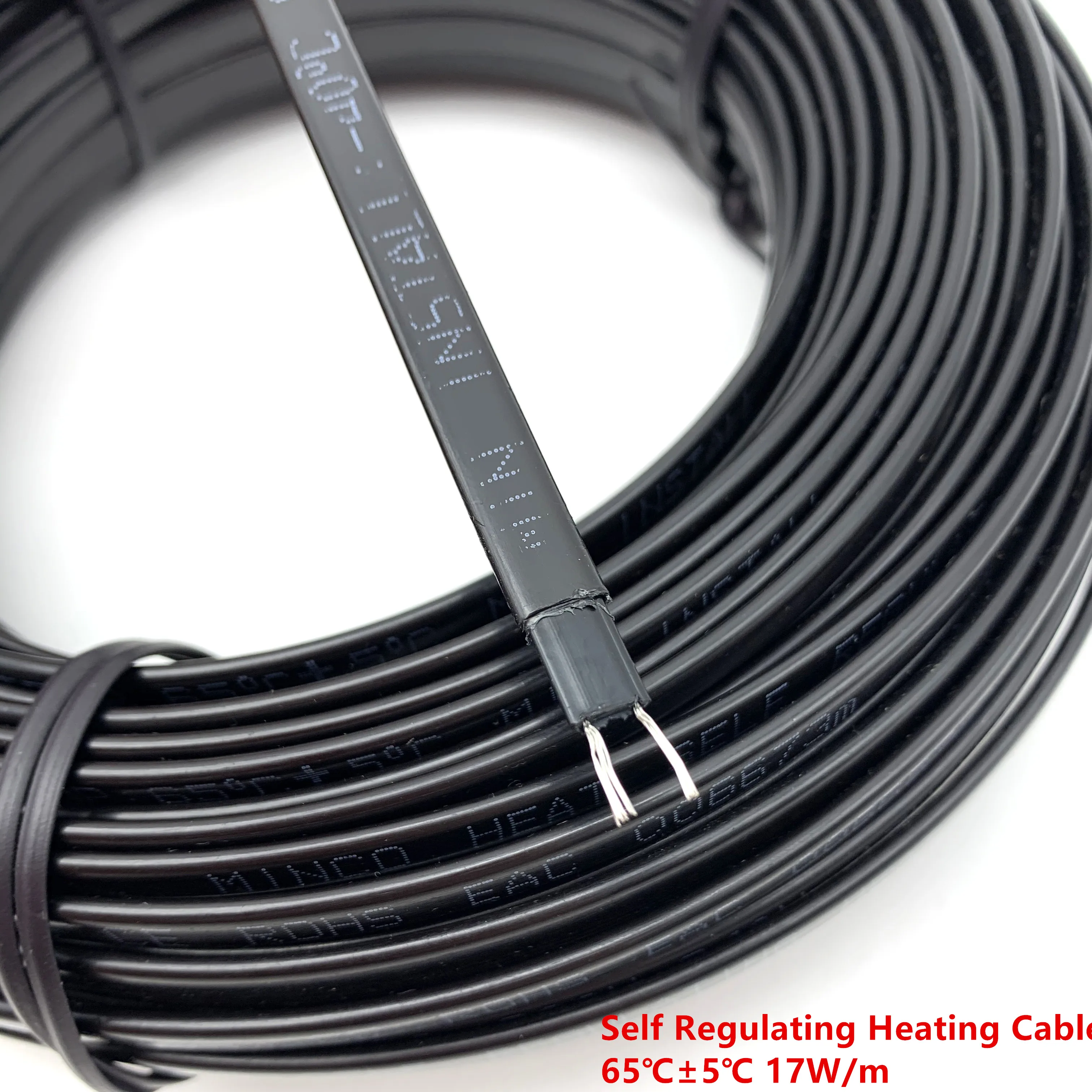 1m Low Price 220V type heating tape self regulating water pipe protection  roof deicing heating cable - AliExpress