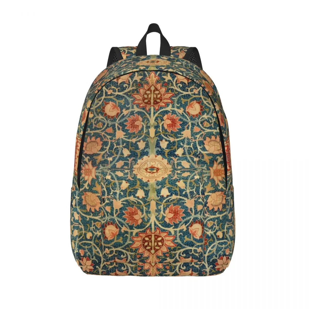 William Morris Backpack for Boy Girl Kids Student School Bookbag European Vintage Floral Canvas Daypack Kindergarten Primary Bag