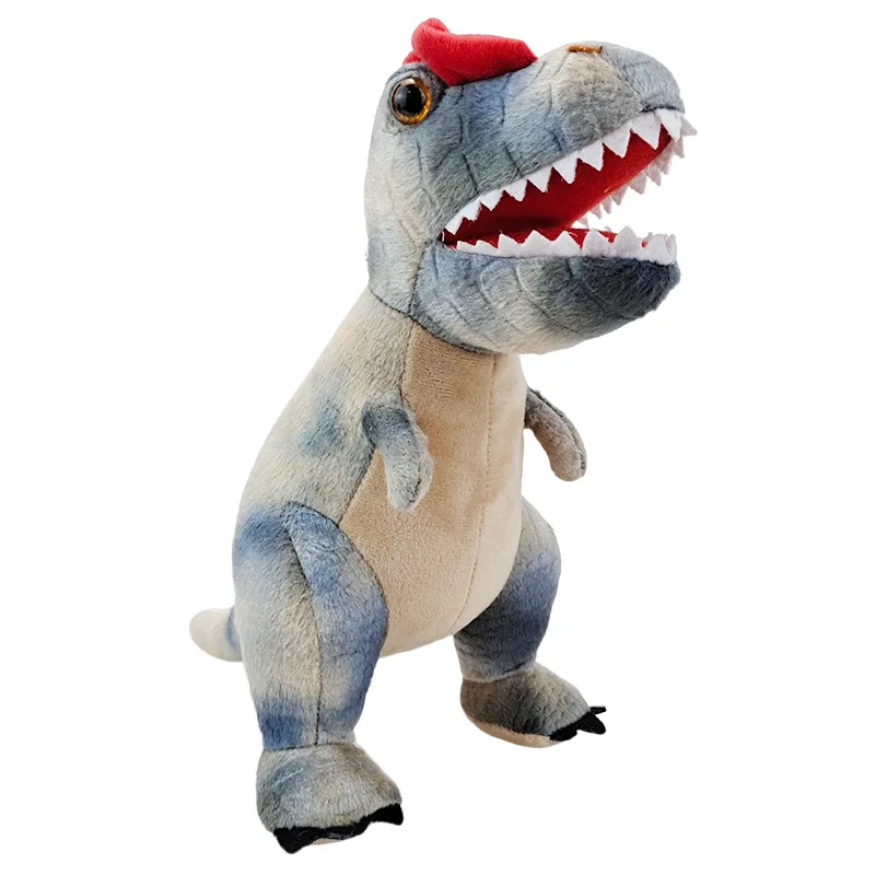thumbnail image 1 of Peluche de dinosaurio de simulación de 25 cm, realista, triceratops, anquilosaurio, estegosaurio, T-rex, pterosaurio, dragón, muñeco de dibujos animados, regalo suave para niños, 1 of 5