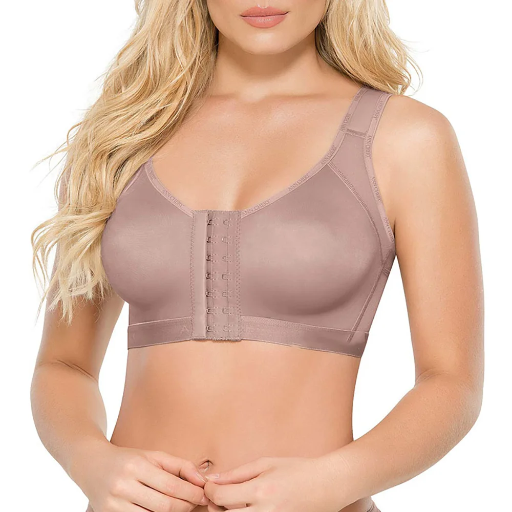 

Shapewear Women Front Closure Bra Post-Surgery Posture Corrector Shaper Push Up Tops With Adjustable Hook-Eye Fajas