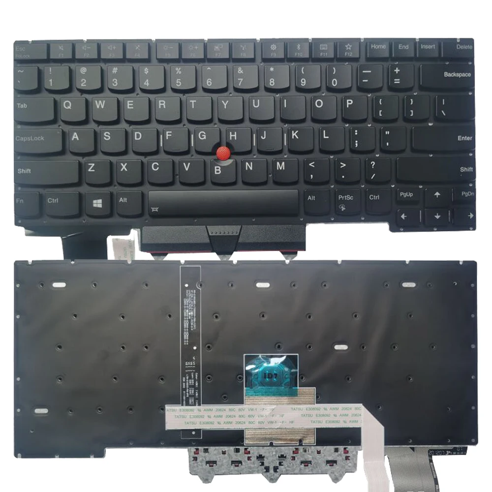 

Новая английская черная клавиатура с подсветкой для Lenovo IBM Thinkpad E14 Gen1
