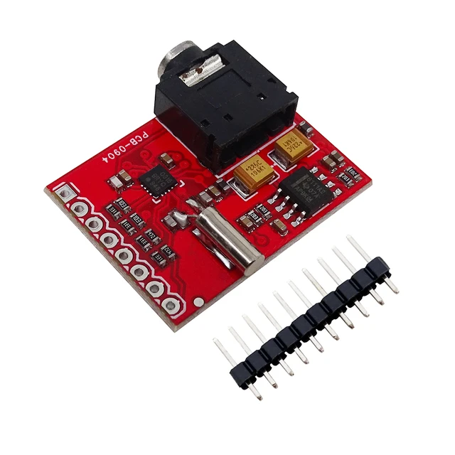Scheda Sintonizzatore FM Si4703 RDS Per Arduino, AVR, PIC, ARM - Colore Rosso