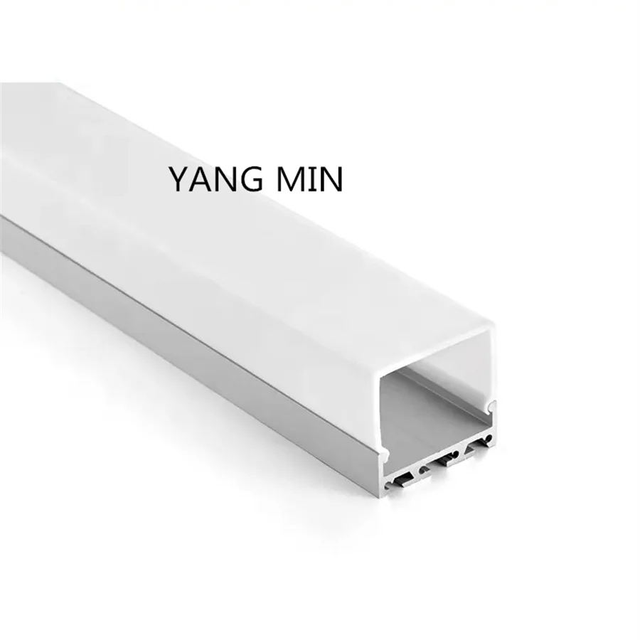 1.5m/pcs  W45*H42mm suspended led strip linear light aluminium extrusion profile channel with hanging cables accessories