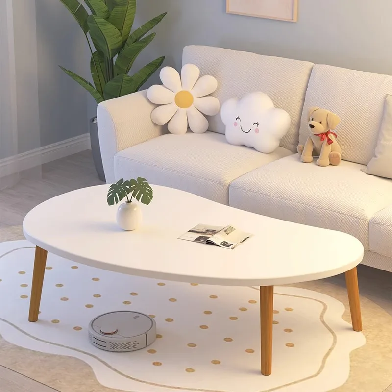 Coffee Table Rental House Small Apartment Small Table Living Room Household Cream Wind Side Table