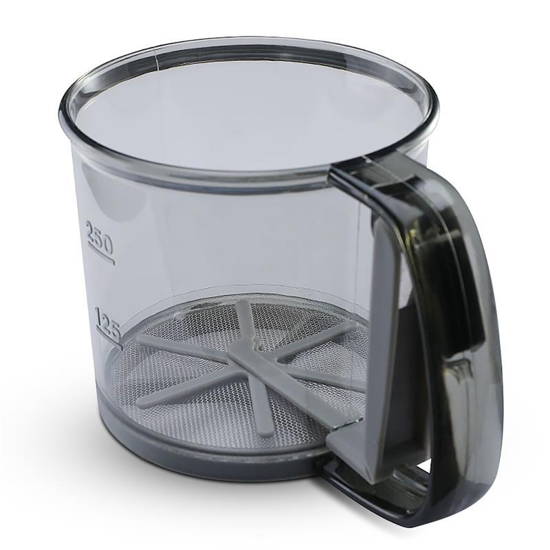 Kitchen Round Flour Sieve Filter Handheld Powdered Sugar Sifter Powder Shaker Measuring Cup Making Sifting Tool Baking