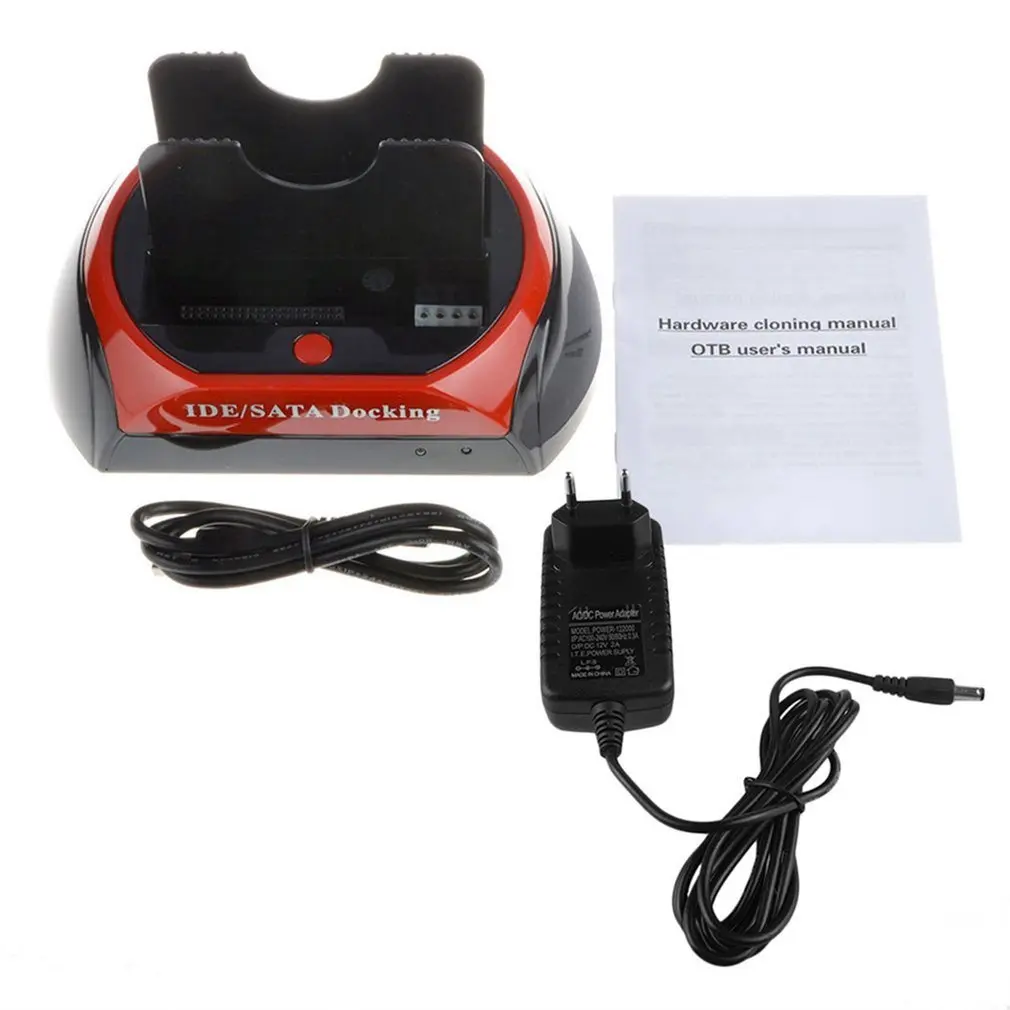 Docking Station Hdd Doppia Unità Disco Rigido Interna Docking Station Hdd Case Hdd Enclosure Per 2.5 Pollici 3.5 Pollici Sata A Usb 2.0