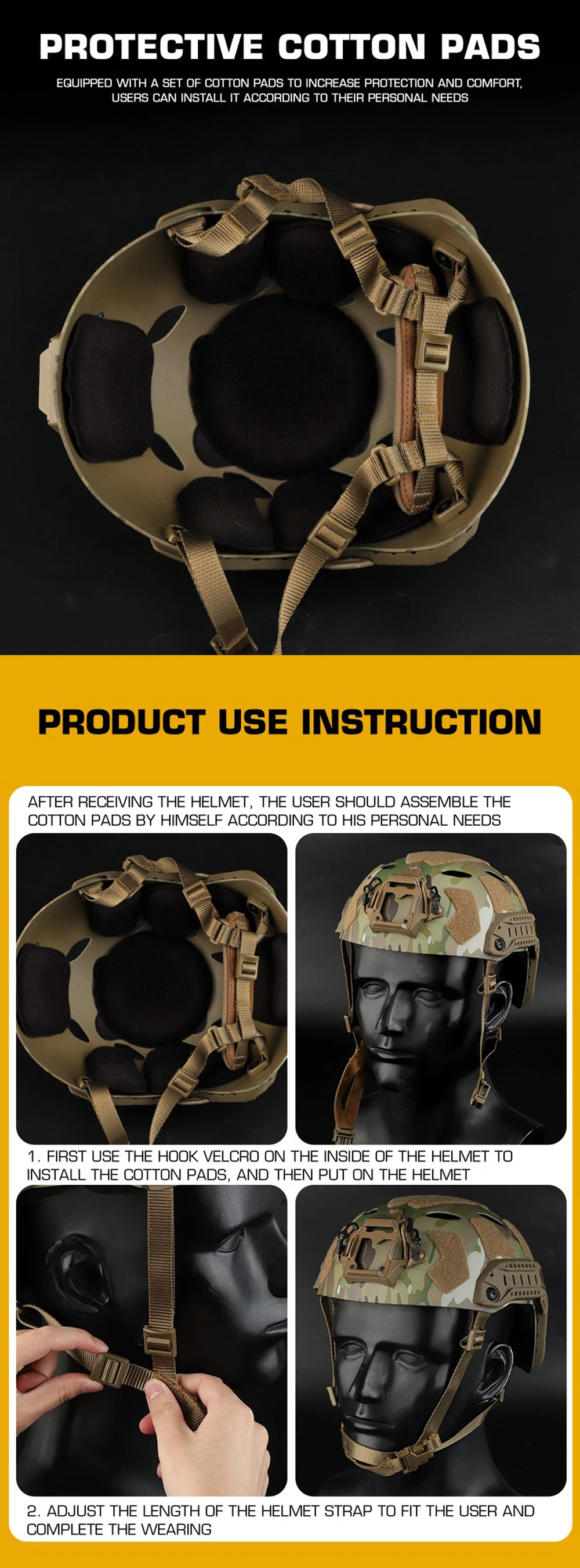 FAST Helmet Airsoft MH Helmet ABS New Thickened Outdoor PJ Air Gun Shooting CS Protective Equipment