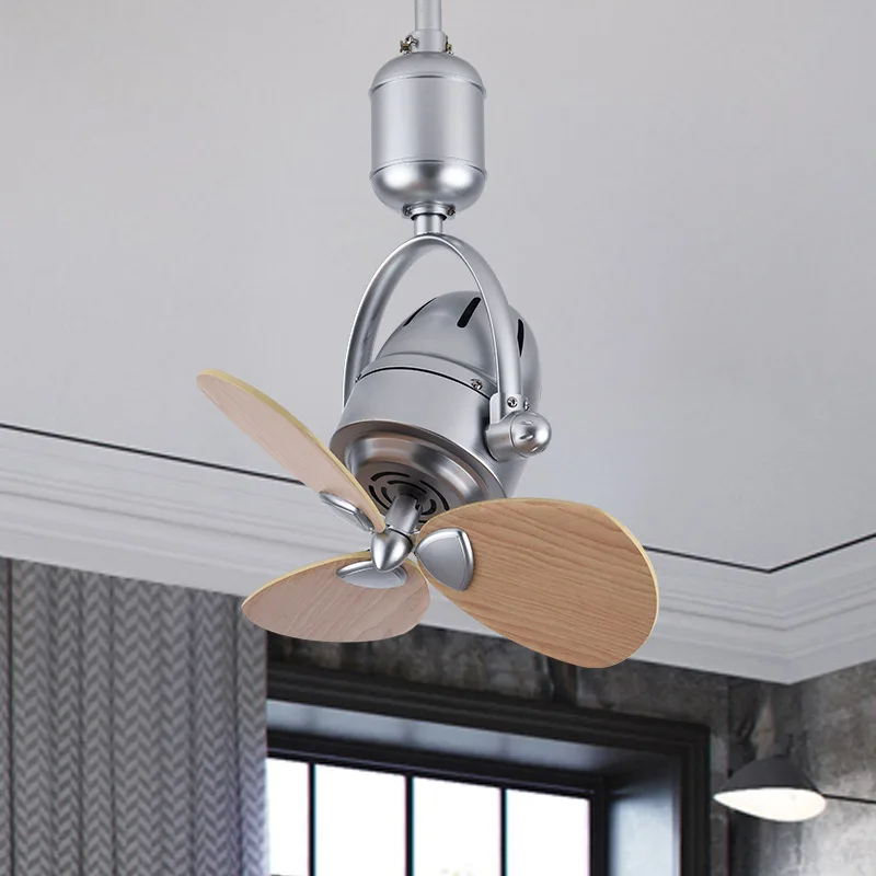 New Creative Shaking Head Ceiling Fan 16 Inch Mini Living Room Bar Balcony Corridor Ceiling Wall Dual Purpose Fan