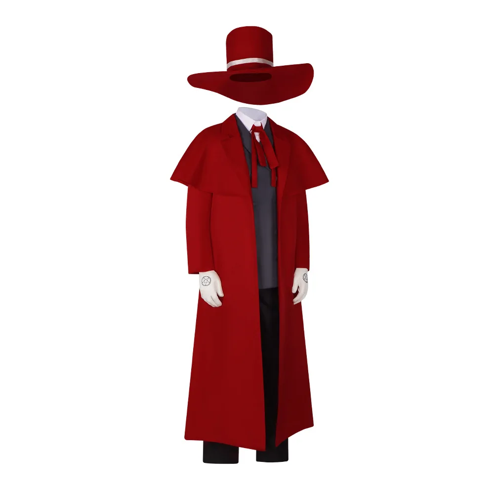 Anime Alucard Costume Cospaly uniforme da uomo per carnevale di Halloween - immagine 4