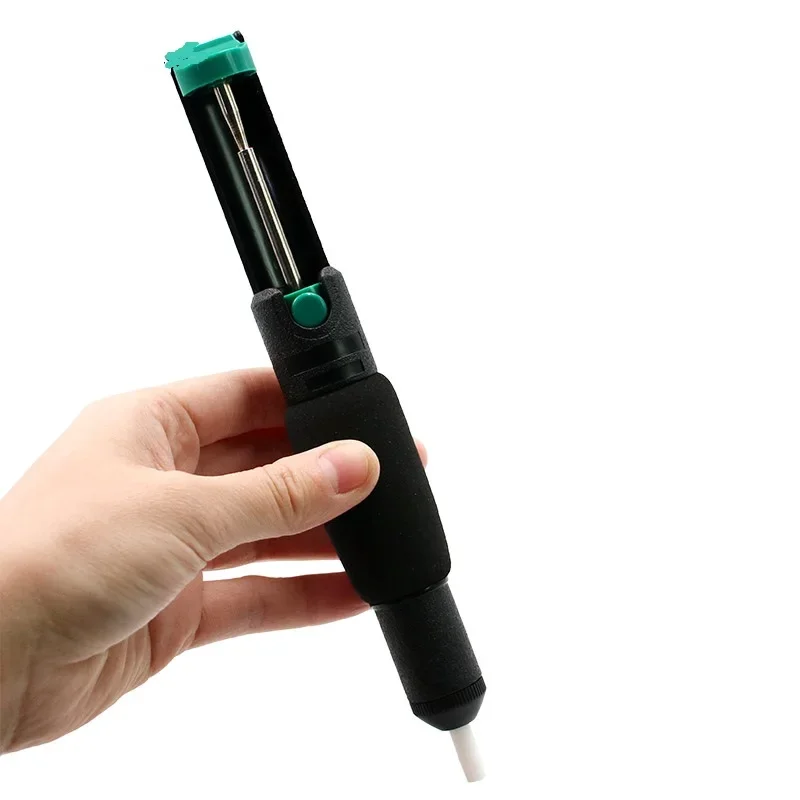 Desoldering Suction Pump Soldering Iron Cleaner Soldering Iron Tip Cleaner Desoldering Pump Desoldering Tool Electrothermal Solder Sucker Tin Pump Aluminum Metal Desoldering Pump Suction Tin Gun Soldering Sucker Pen Removal Vacuum Soldering Iron Desolder Hand Welding Tools
