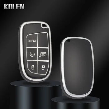 TPU Car Remote Key Case Cover Shell per Jeep Renegade Grand Cherokee per Dodge Ram 1500 Journey Charger Challenger Fiat Durango