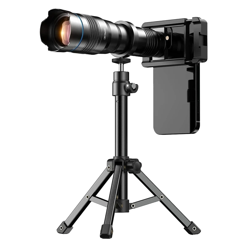 

External Telephoto Phone Camera Lens 36X Optical Magnification With Tripod And Phone Clip