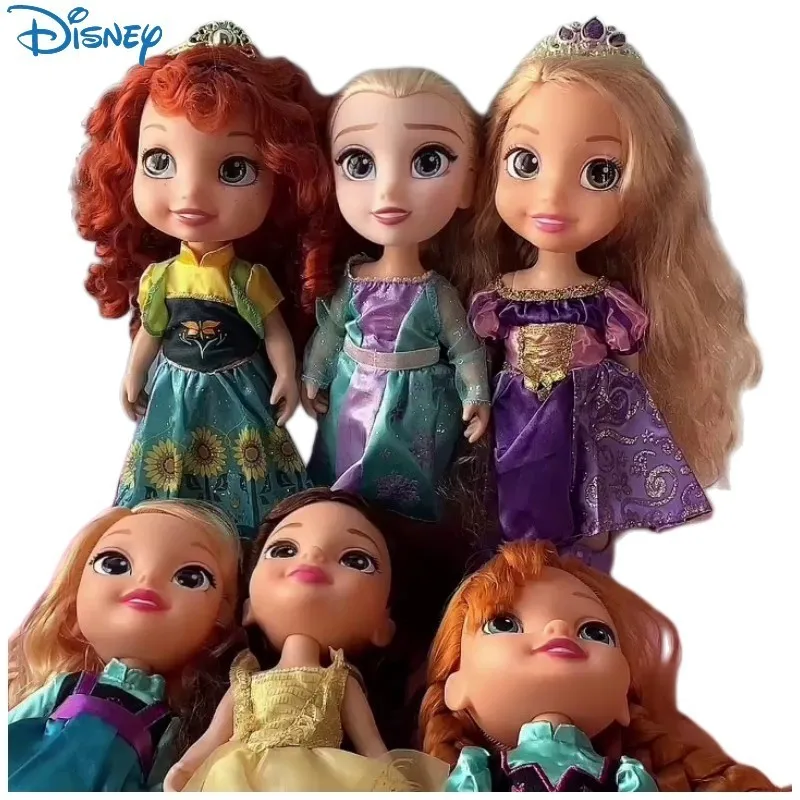 30Cm Disney Elsa Anna Doll Mermaid Rapunzel Bell Princess Doll Genuine Voice Princess 0.03 Princess Pretend Play For Girl Gift