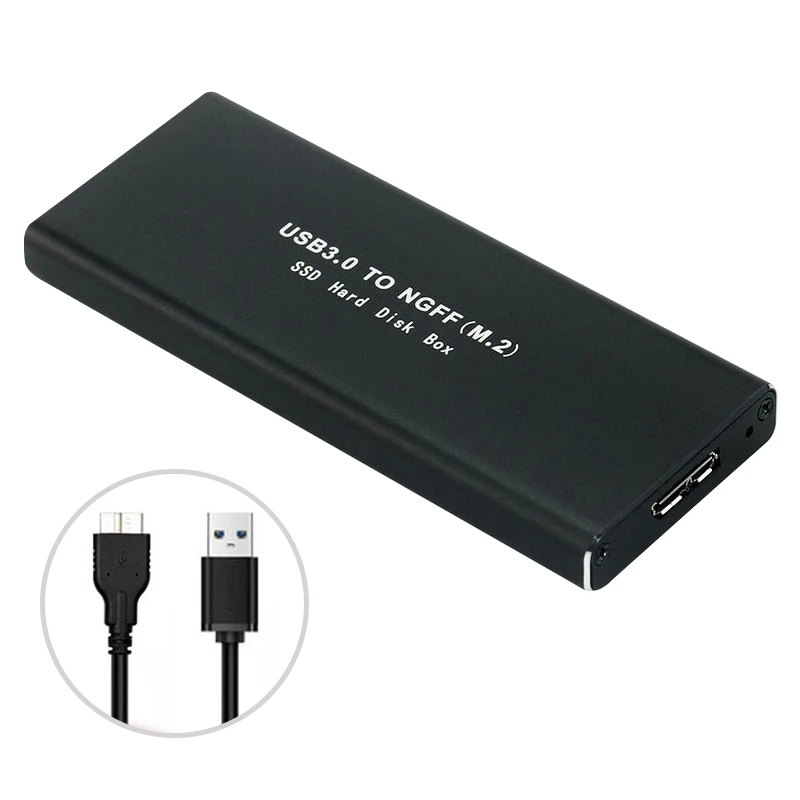 Ngff Disco Rígido Externo M.2 Estado Sólido 5gbps Ssd Refrigeração Caixa de Metal Usb3.0 pc para 2230 2242 2260 2280 Móvel Hdd Gabinete
