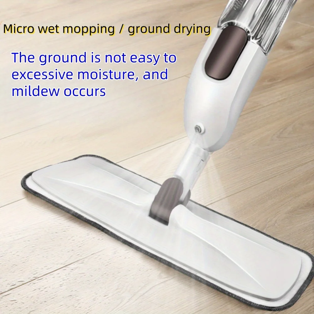 New Spray Mop Broom Set with Reusable Microfiber Pads Rotating Dry & Wet Household Flat Mops for Cleaning Home Floor Magic Tool 3