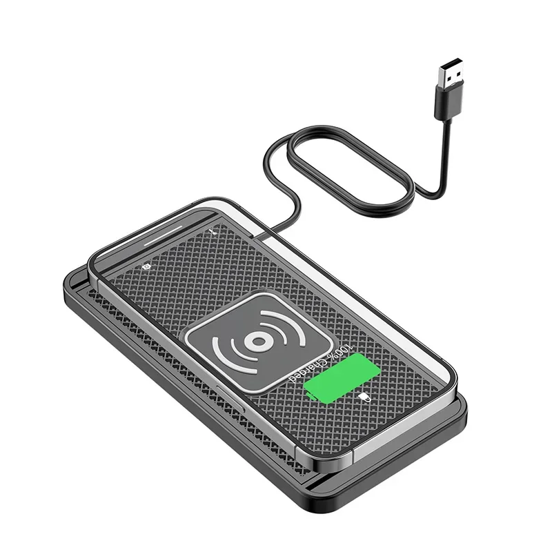 

Wireless car charger charging board anti slip Qi fast wireless charger suitable for iPhone, Samsung