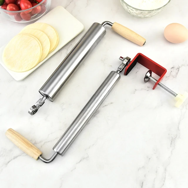 Easy Dough Roller Pin Stainless Steel One-Handed Labor-Saving Cake Pie  Noodles Rolling Pin Sticks Roller Baking Kitchen Tools - AliExpress