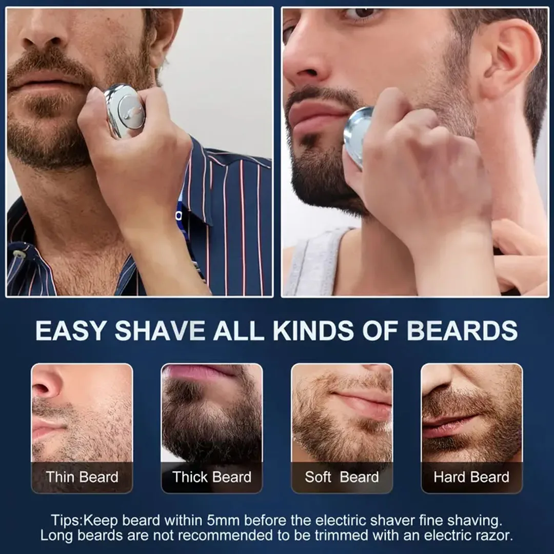 Portable Shaver Mens Razor Car Razor Mini Pocket Shavers Electric Usb Rechargeable Waterproof Razor Travel Onboard Dry Wet Shave 6
